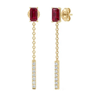 Earrings Woman in Yellow Gold Rubini+Diamanti OR-4023-16R
